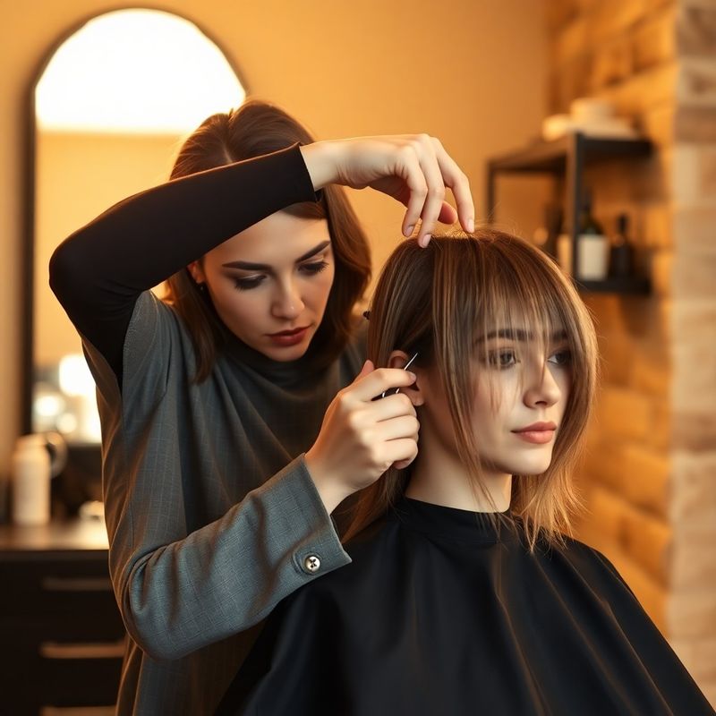 Frizer izvodi precizno šišanje u salonu Swiftilumen