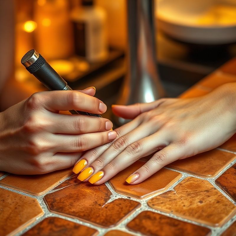 Detaljni prikaz gel manikure u salonu Swiftilumen